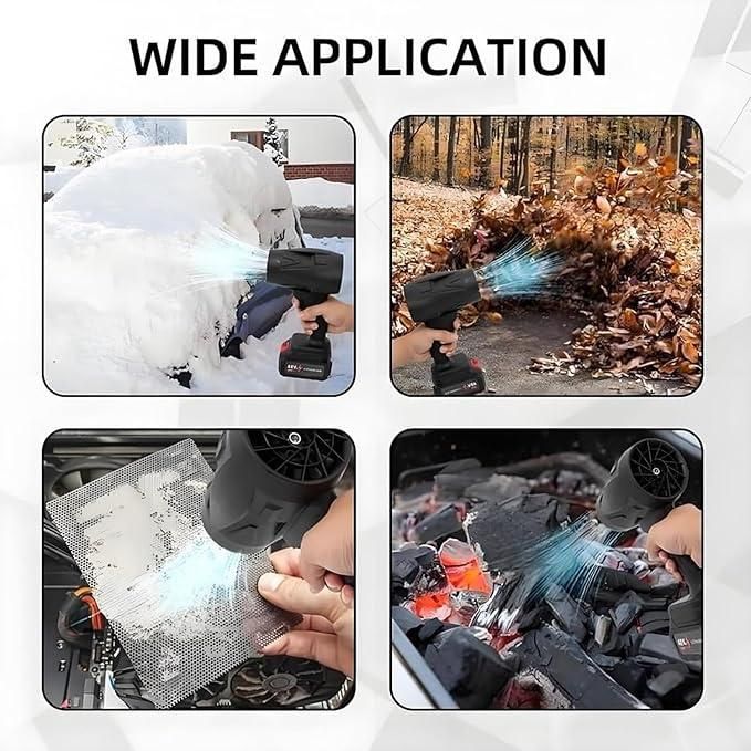 Cordless Turbo Jet Blower – Powerful Handheld Air Dryer for Car Cleaning, Dust Removal & Snow Clearing