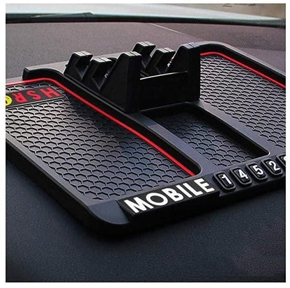2-in-1 Car Dashboard Phone Stand with Anti-Slip Pad