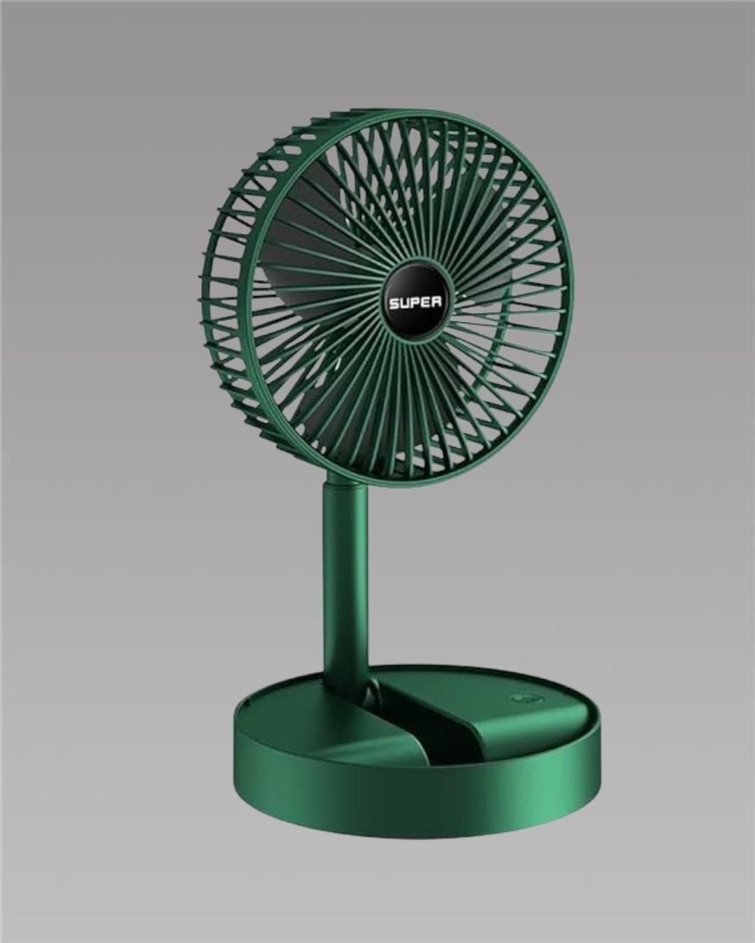 Smart Rechargeable Telescopic Pedestal Fan – Adjustable Height & Wireless Cooling