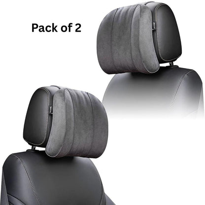 Premium Memory Foam Car Pillow Duo