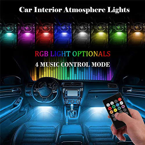 Setmart™ Smart Ambient LED Car Lights – Music Sync, App Controlled, 16 Million Colors Glow