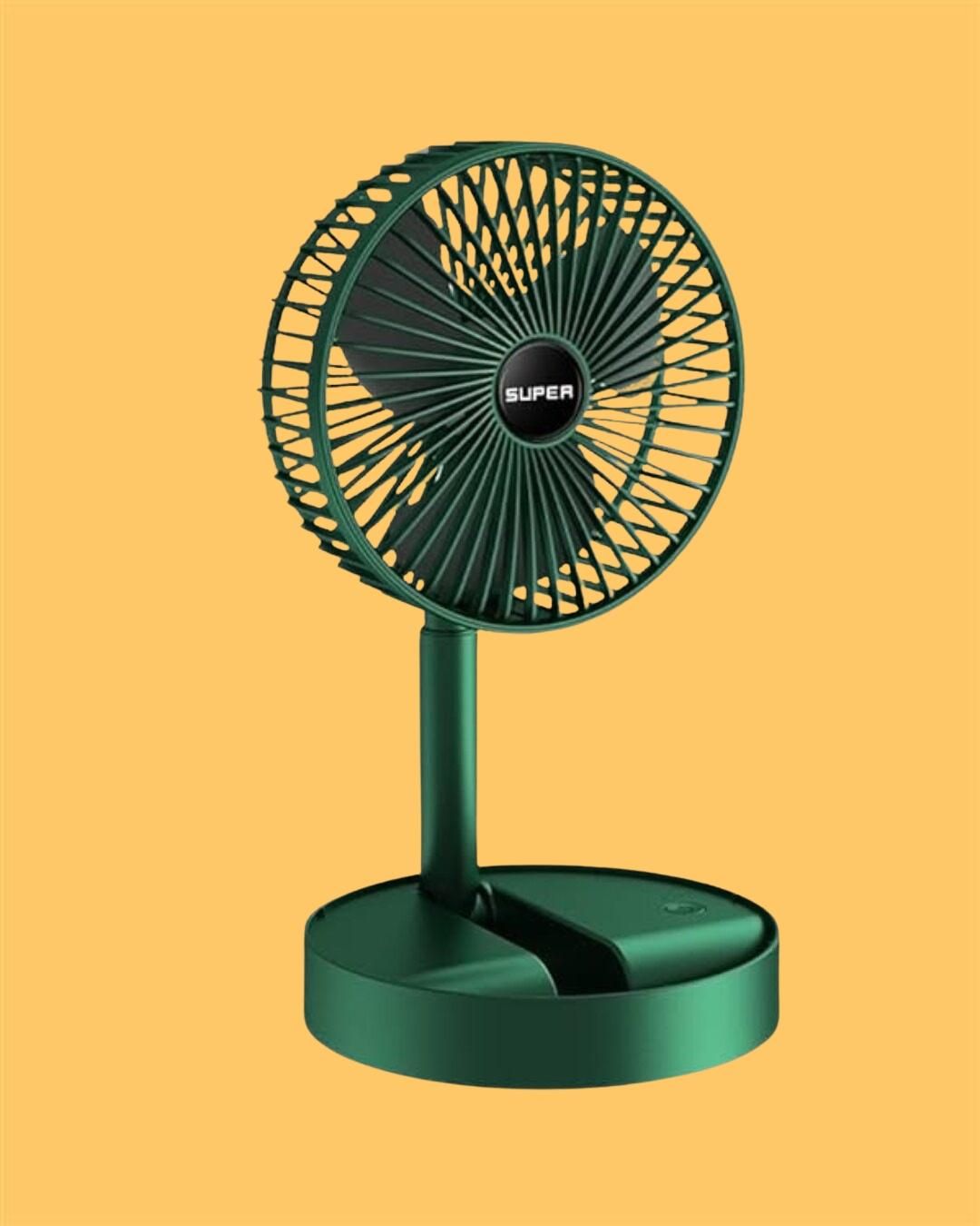 Smart Rechargeable Telescopic Pedestal Fan – Adjustable Height & Wireless Cooling