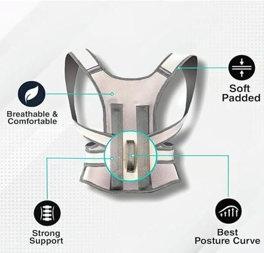 Adjustable Back & Shoulder Posture Corrector Brace for Pain Relief & Spine Alignment