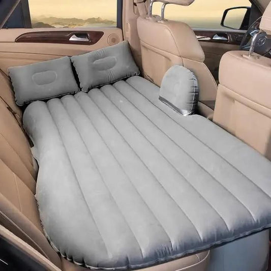 Inflatable Car Travel Bed with Dual Air Pillows – Ultimate Backseat Comfort for Long Journeys