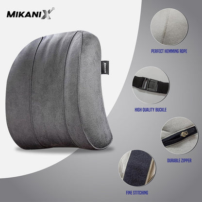 Premium Memory Foam Car Pillow Duo