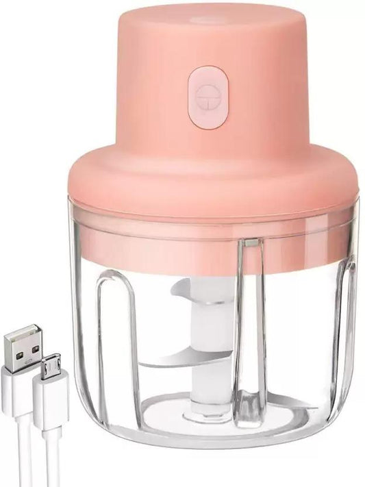 KolorFish 250ml Mini Electric Garlic & Veggie Chopper – USB Rechargeable