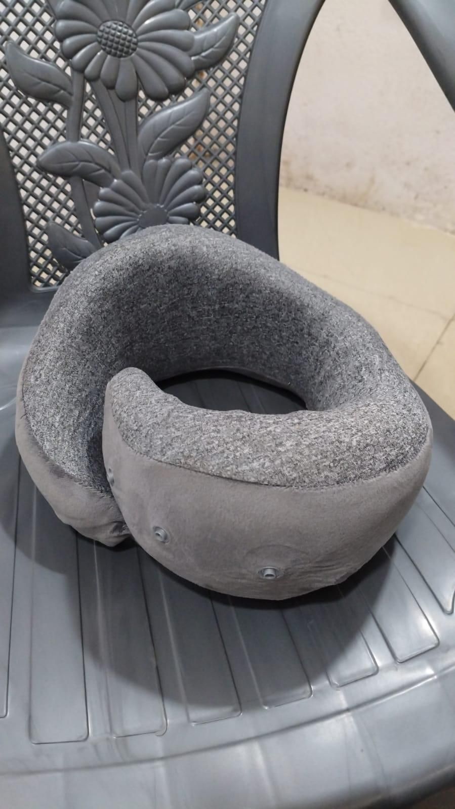 Wander Plus™ Ergonomic Memory Foam Travel Neck Pillow – Compact, Compressible & Ultra-Soft