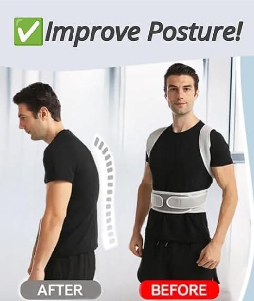 Adjustable Back & Shoulder Posture Corrector Brace for Pain Relief & Spine Alignment