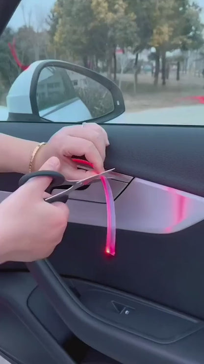 Setmart™ Smart Ambient LED Car Lights – Music Sync, App Controlled, 16 Million Colors Glow